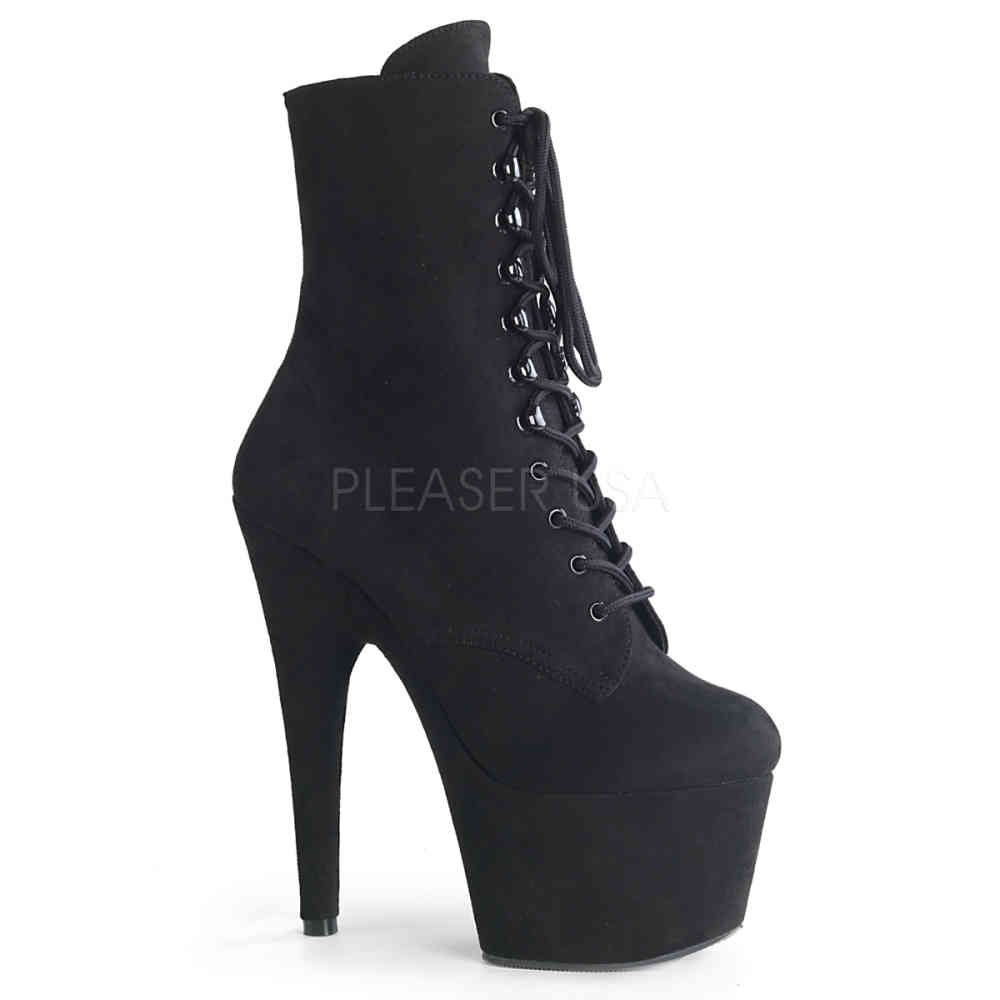 Pleaser - ADORE-1020FS Plateau Laarzen, Paaldans schoenen - Paaldans schoenen - Zwart